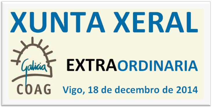 Xunta Xeral extraordinaria de 18 de decembro de 2014