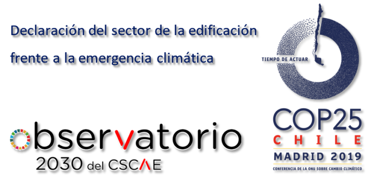 Declaración del sector de la edificación frente a la emergencia climática