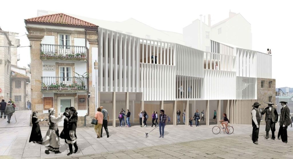 Primeiro Premio do Concurso de proxectos para a reforma de edificacións na Praza da Igrexa de Vigo