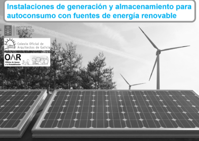 Gravación da xornada sobre Programas de incentivos ás instalacións de xeración e almacenamento de enerxía eléctrica con fontes renovables